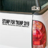 Stump for Trump 2016 bumper sticker (Op Truck)