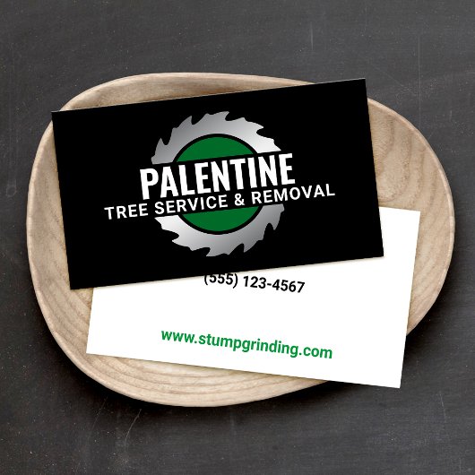 Stump Grincular Saw Visitekaartje