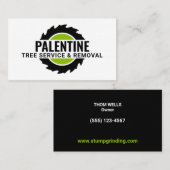 Stump Grincular Saw Visitekaartje (Voorkant / Achterkant)