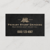 Stump Grinder | Boom Visitekaartje (Voorkant)