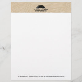Stump Grining of Tree Care Business Letterhead Briefhoofd