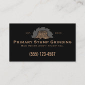 Stump Grining Saw - Tree Stump Visitekaartje (Voorkant)