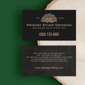 Stump Grining Saw - Tree Stump Visitekaartje