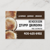 Stump Grining Wood Visitekaartje (Voorkant)