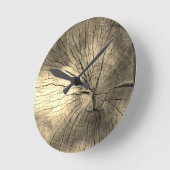 Stump Photo Round Wall klok (Hoek)