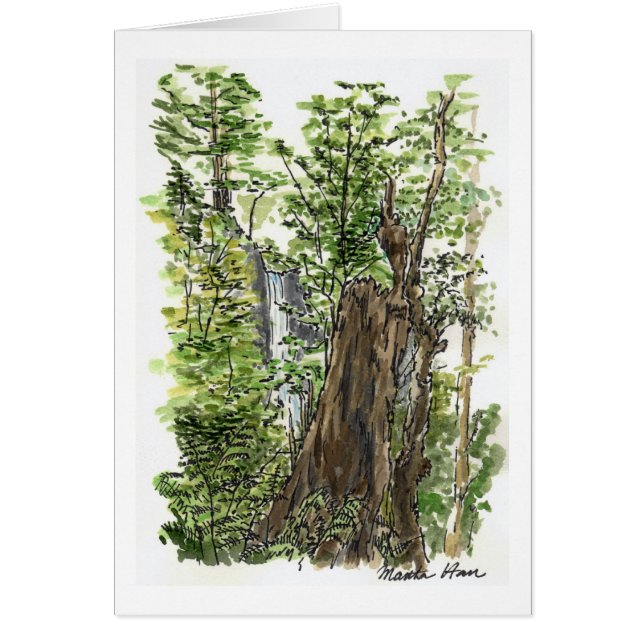 Stump & Waterfall Card (Voorkant)