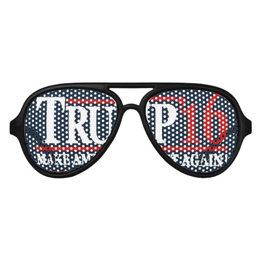 Stumpen voor Trump Zonnebril! Trump 2016 Aviator Zonnebril (Voorkant)