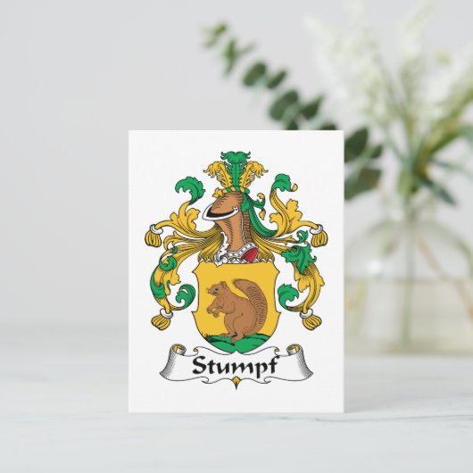 Stumpf Family Crest Briefkaart (Staand voorkant)