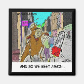 Stumping: Chainzaag Vs Tree grappig komiek Magneet (Voorkant)