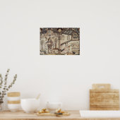 Stumpwork met Charles I en Charles II Poster (Keuken)