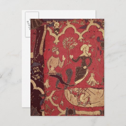 Stumpwork voor Tristan en Isolde Briefkaart (Voorkant / Achterkant)