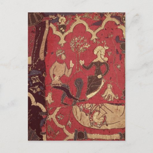 Stumpwork voor Tristan en Isolde Briefkaart (Voorkant)