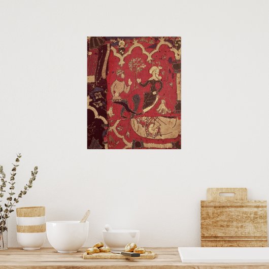 Stumpwork voor Tristan en Isolde Poster (Keuken)