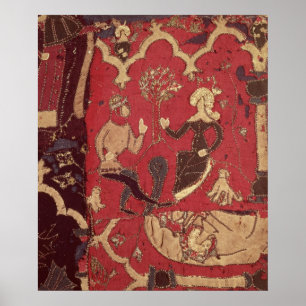 Stumpwork voor Tristan en Isolde Poster