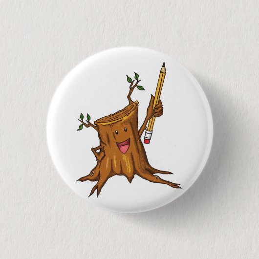 Stumpy Button (klein) Wit (Voorkant)