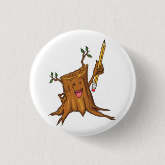 Stumpy Button (klein) Wit