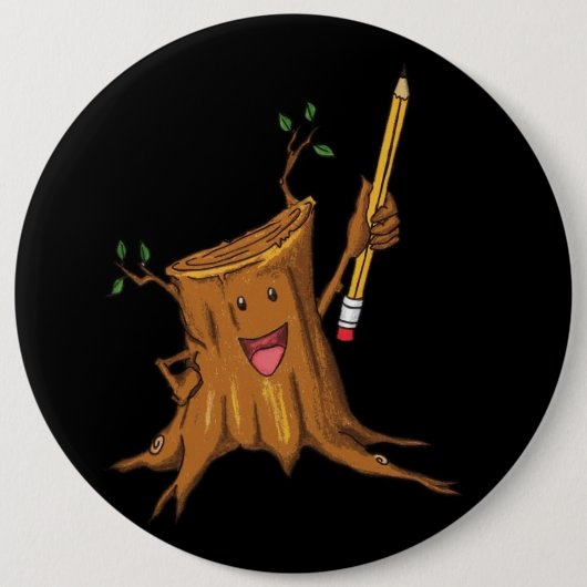 Stumpy Button (kolossaal) zwart (Voorkant)