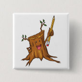 Stumpy Button (Square) White (Voorkant)