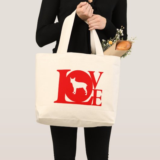 Stumpy Tail Cattle Dog Grote Tote Bag (Voorkant (product))