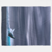 Stundige walvis fleece deken (Voorkant (Horizontaal))