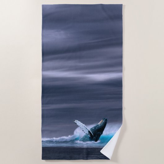 Stundige walvis strandlaken (Voorkant)