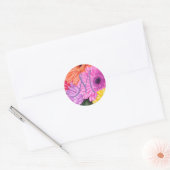 STUNNEN BRUGGERBERA FLORAL RONDE STICKER (Envelop)
