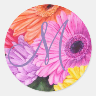 STUNNEN BRUGGERBERA FLORAL RONDE STICKER