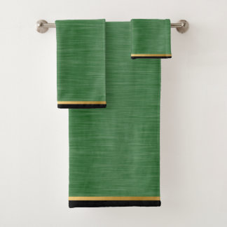 STUNNEN BRUSHULDE METAAL GROENE BATHROOM TOWEL SET BAD HANDDOEK
