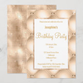 STUNNEN CHAMPAGNE GEKWALIFICEERD EN GOLD BIRTHDAY KAART (Voorkant / Achterkant)