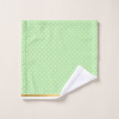 STUNNEN IN MINT GREEN GOLD POT BATHROOM TOWEL SET BAD HANDDOEK (Wasdoekje)