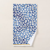 STUNNEN LEOPARD BLAUW WITTE GOLD BATHROOM TOWEL BAD HANDDOEK (Handdoek)
