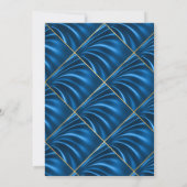 STUNNEN SATIN METALLIC WEDDING 2 INVITATIE KAART (Achterkant)