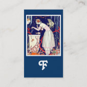 STUNNEN VAN KLEINE VIS, DECO BEAUTY MODE MONOGRAM VISITEKAARTJE (Achterkant)