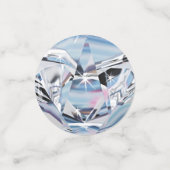 Stunning 2-zijdige gepersonaliseerde diamant confe confetti (Kleine voorkant)