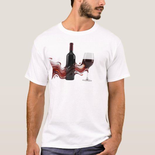 Stunning ABSTRACT WINE Draagbare Kunst T-shirt (Voorkant)