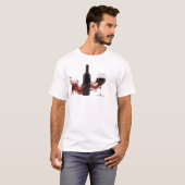 Stunning ABSTRACT WINE Draagbare Kunst T-shirt (Voorkant volledig)