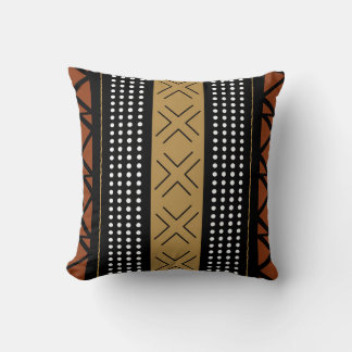 Stunning African Bogolan Inspired Throw Pillow Kussen
