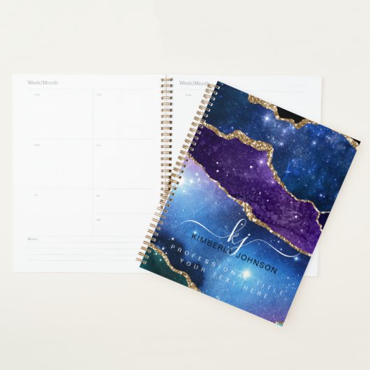Stunning Agate Goud Glitter Planner (Display)