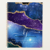 Stunning Agate Goud Glitter Planner (Voorkant)