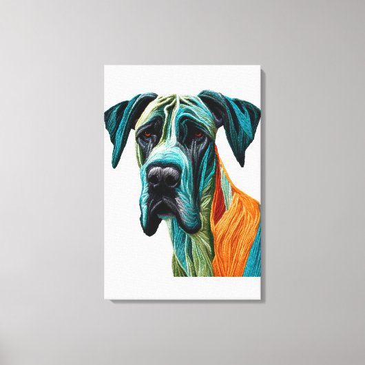Stunning artistic Great Dane artwork Canvas Afdruk (Voorkant)