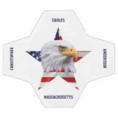 Stunning Bald Eagle, de Amerikaanse vlag, Star Voetbal (Enkel)