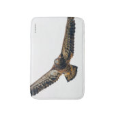 Stunning Bald Eagle doet een flyover Badmat (Voorkant Verticaal)