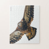 Stunning Bald Eagle doet een flyover Legpuzzel (Verticaal)