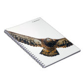 Stunning Bald Eagle doet een flyover Notitieboek (Rechterzijde)