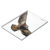 Stunning Bald Eagle doet een flyover Notitieboek (Linkerzijde)