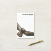 Stunning Bald Eagle doet een flyover Post-it® Notes (Op bureau)