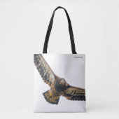 Stunning Bald Eagle doet een flyover Tote Bag (Voorkant)