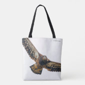 Stunning Bald Eagle doet een flyover Tote Bag (Achterkant)