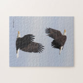 Stunning Bald Eagle Pair in vlucht Legpuzzel (Horizontaal)
