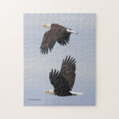 Stunning Bald Eagle Pair in vlucht Legpuzzel (Verticaal)